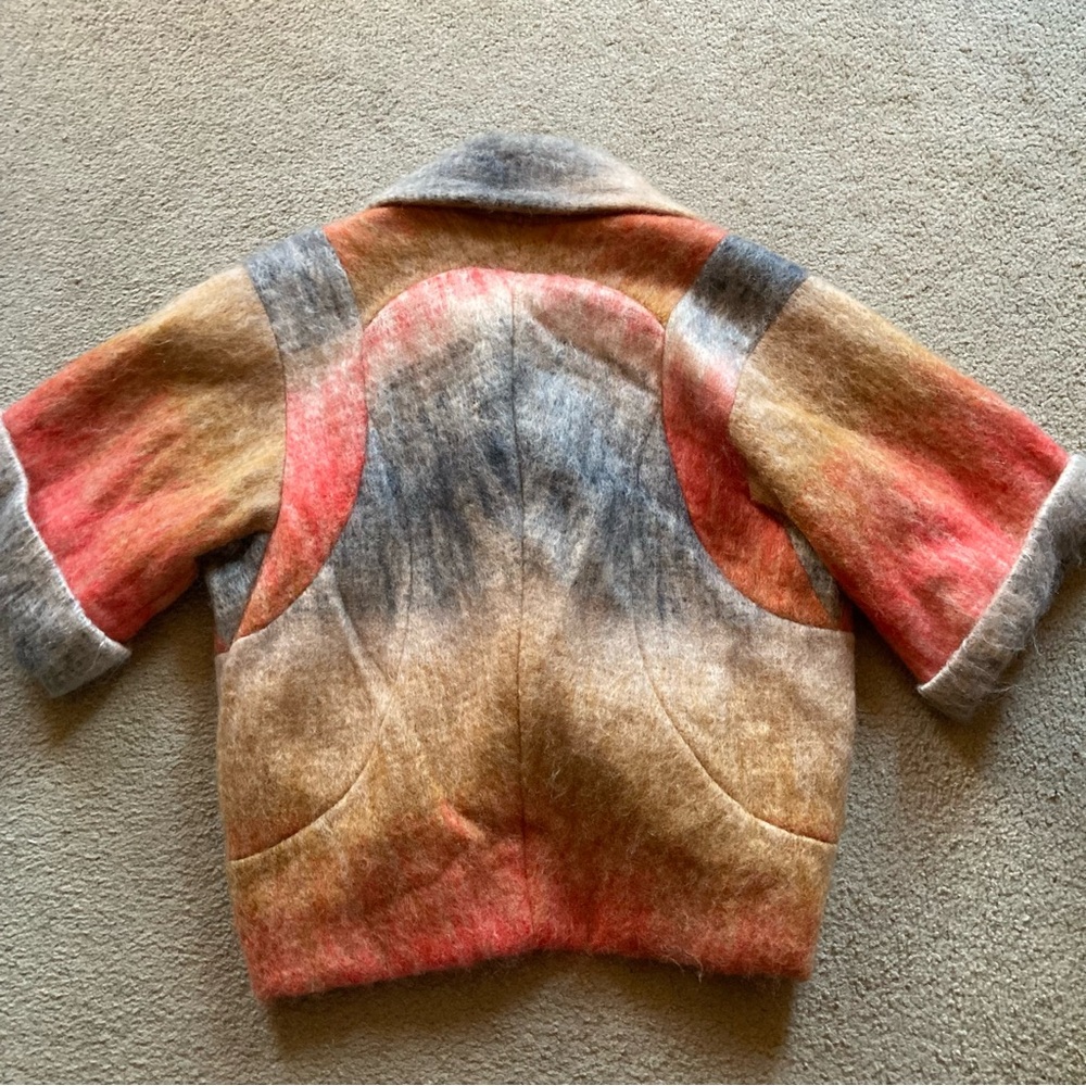 Matthew Williamson Fall 2009 Runway Multicolored Mohair Blend Jacket, UK Sz 6 - Picture 11 of 16